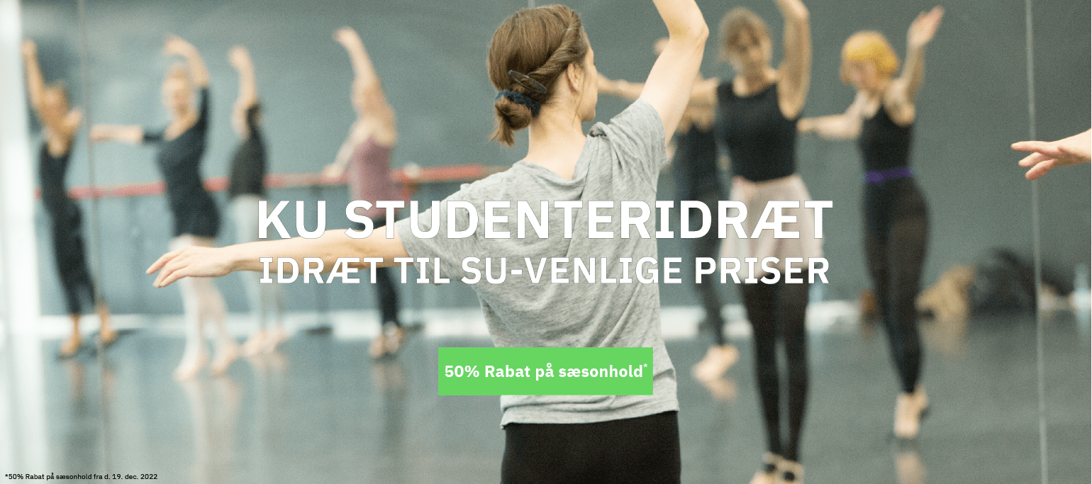 KU Studenteridræt 50% Rabat på udvalgte hold